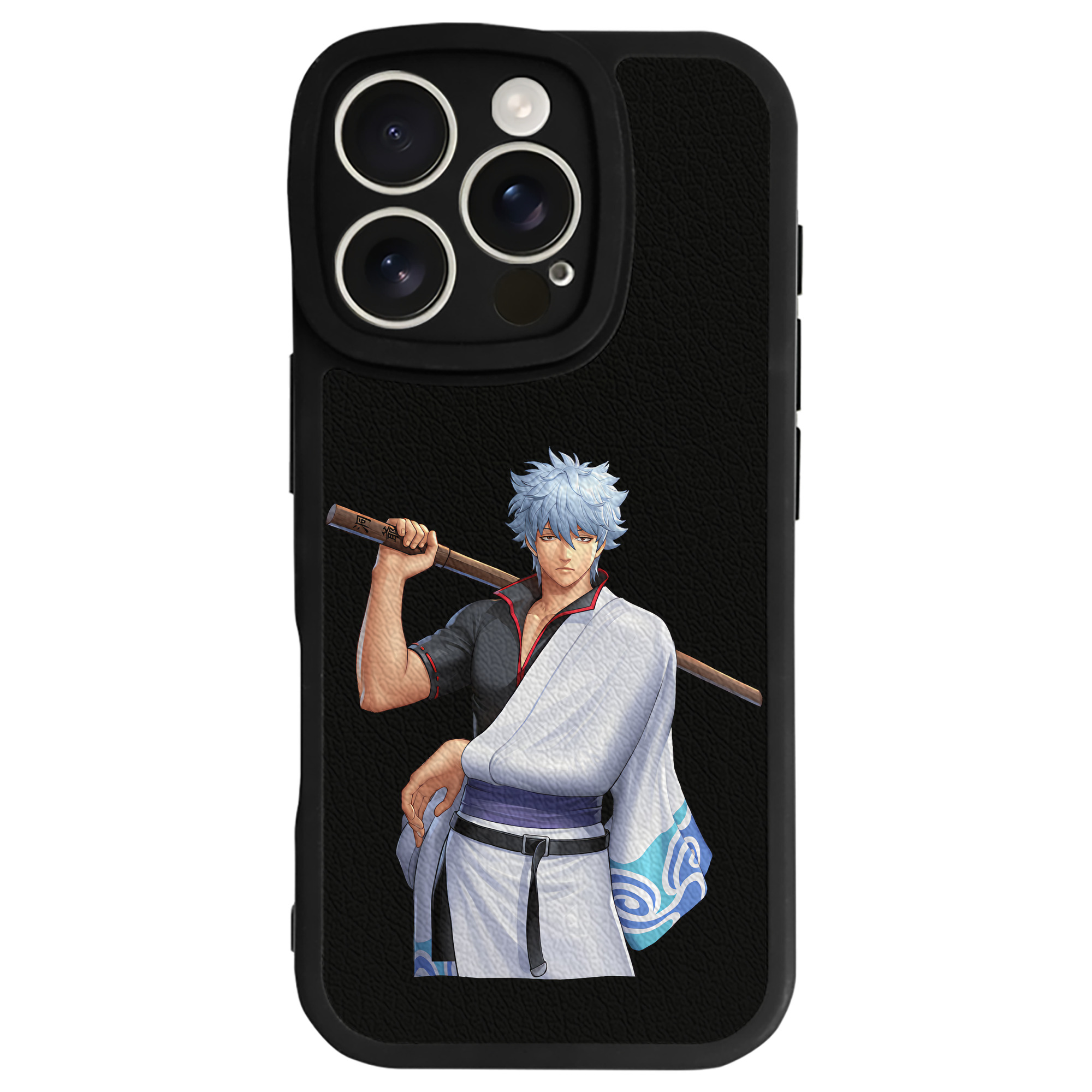 （画像用） ぎんたま 坂田銀時（さかたぎんとき） 神楽 志村新八（しむら しんぱち） GINTAMA Sakata Gintoki Kagura Shimura Shinpachi 【iPhone 16シリーズ対応】シリコンスマホケース（レザー調） 材質：シリコン